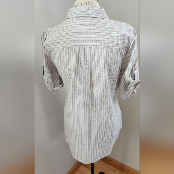 LOFT stripped cotton shirt/tunic in size M - Picture 4 of 7